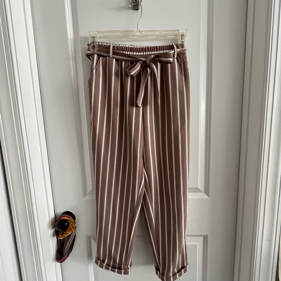 Altar’d State Striped Stretch Waist Pants - Picture 2 of 4